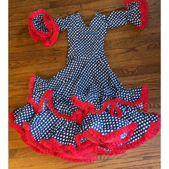 Vintage Confecciones Roal Sevilla Flamenco Spanish Ballroom Costume XXS(5 1/2 - Picture 2 of 9